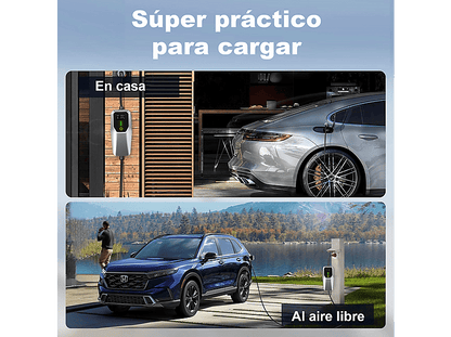 SMORGR 22 kW [3-Fases — Cargador vehículo eléctrico, Black, 5 m, 6-32A]