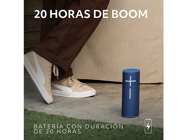 ULTIMATE EARS MEGABOOM 4 BLACK — Altavoz inalámbrico, 0 W, Bluetooth, Negro, 20 horas