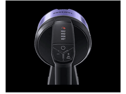 SAMSUNG Jet 75E Turbo VS20B75B1R4 — Aspiradora escoba, 550 W, Negro, Cromo, Violeta