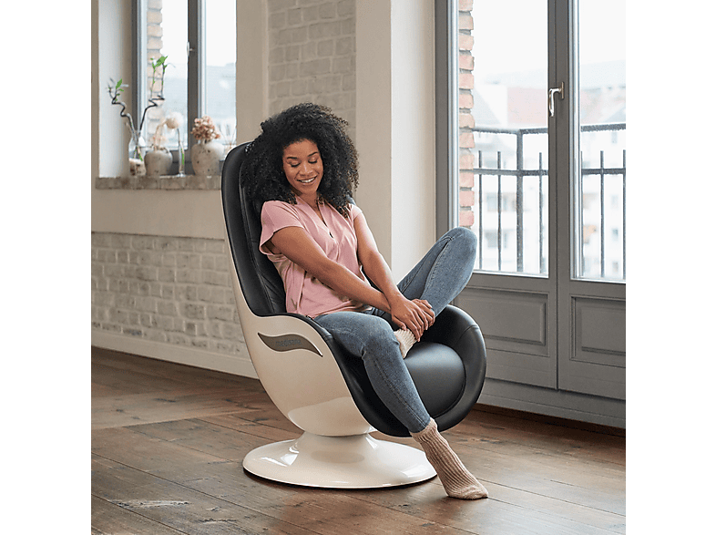 MEDISANA RS 660 — Sillón de masaje, Peso máximo 120 kg, Niveles de funcionamiento: 3, negro