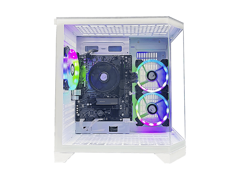 NITROPC Avanzado — PC Gaming, 16 GB RAM, 480 GB SSD, Blanco, AMD Ryzen 5 3400G (4 núcleos