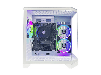 NITROPC Avanzado — PC Gaming, 16 GB RAM, 480 GB SSD, Blanco, AMD Ryzen 5 3400G (4 núcleos