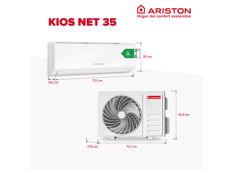 ARISTON KIOS 35 — Aire acondicionado split 1x1, White