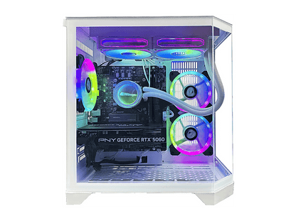 NITROPC Avanzado — PC Gaming, 16 GB RAM, 1 TB SSD, Blanco, AMD Ryzen 5 5600X (6 núcleos