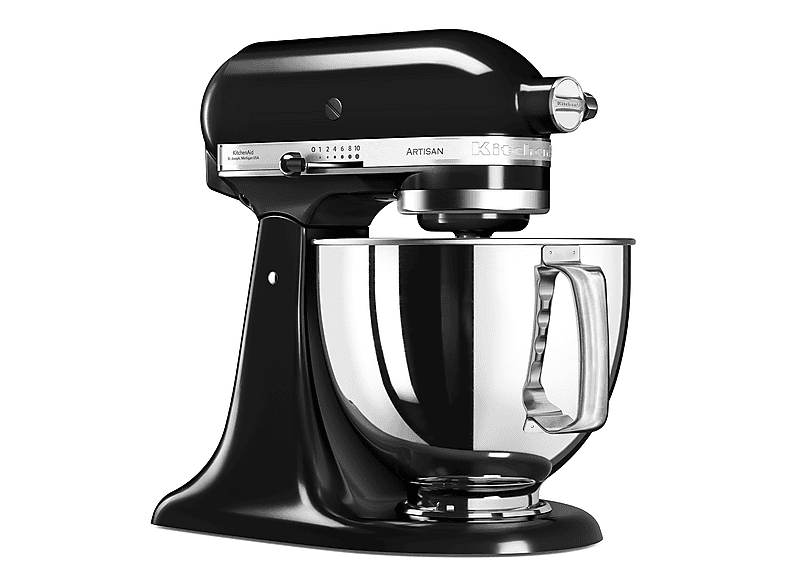 KITCHENAID 5KSM125EOB — Robot amasador, 300W, 4.8L, Negro