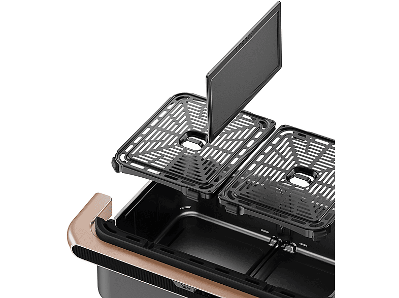 COSORI KOSP0027EUN DUAL BLAZE TWINFRY 10L — Freidora de aire, 2800 W, Negro