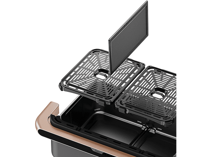 COSORI KOSP0027EUN DUAL BLAZE TWINFRY 10L — Freidora de aire, 2800 W, Negro