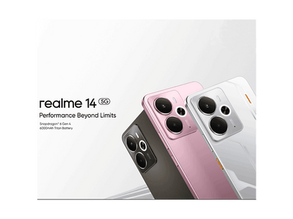 REALME 14 — Smartphone, Plata, 256 GB, 8 GB RAM, 120 Hz
