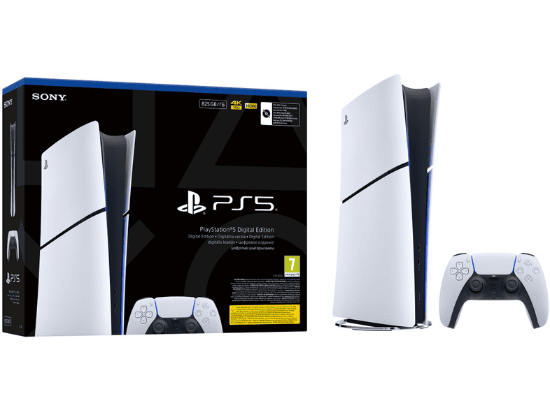 SONY PLAYSTATION PlayStation 5 Digital E Chassis (Slim) — Consola PS5, 825 GB, white