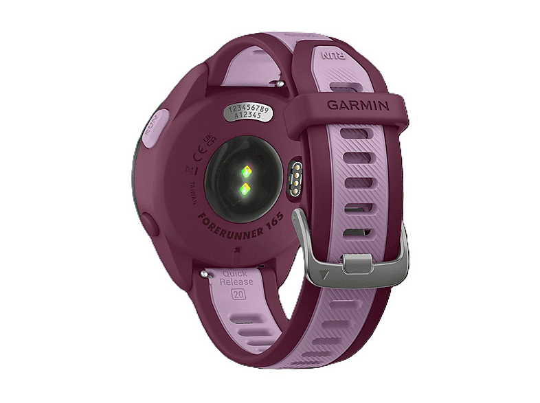 GARMIN Forerunner 165 Music — Smartwatch, Polímero, Color del cuerpo del reloj:Púrpura, Color de banda:Púrpura claro;Púrpura