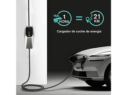 SMORGR 8 M 11kW 16A IP67 Tipo 2 — Cargadores vehículos eléctricos, plateado