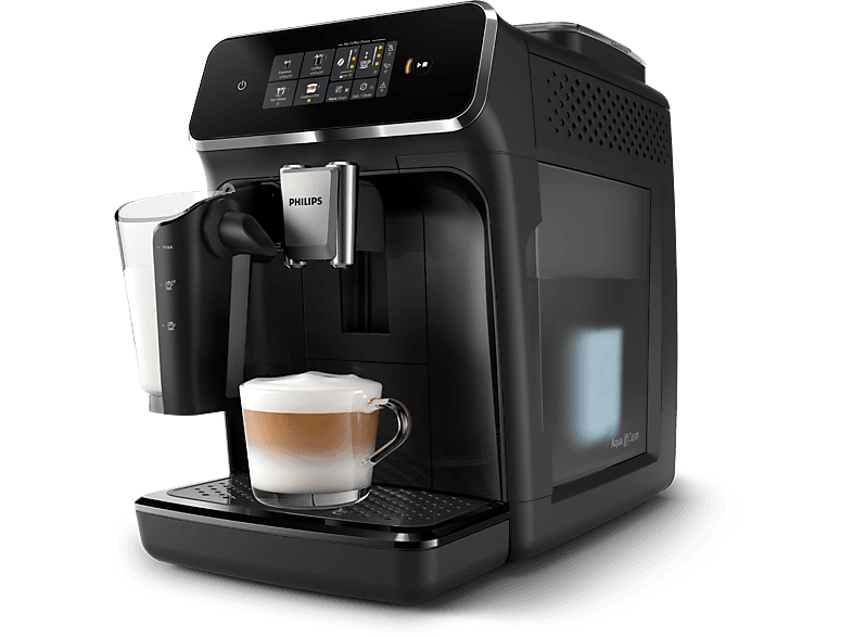PHILIPS EP2331/10 — Cafetera superautomática, Negro, LatteGo, 15 Bar, 4 Bebidas