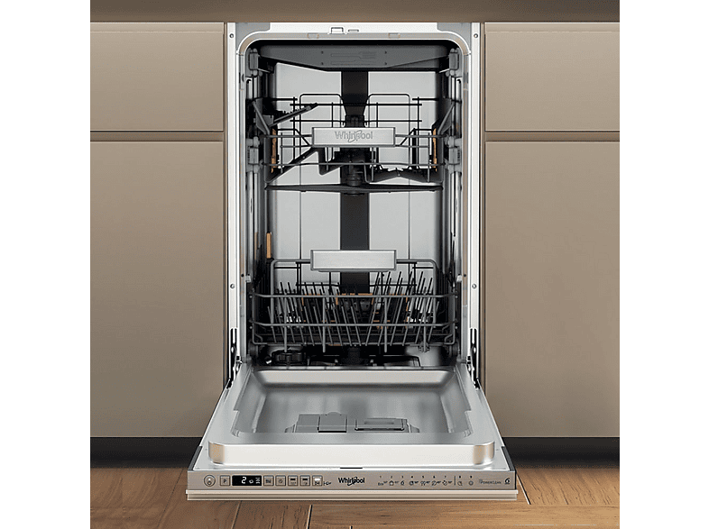 WHIRLPOOL WH6IB10BS7LA0 — Lavavajillas integrable 45 cm, 10 servicios, 9 programas, 448 mm, No aplicable