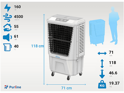 PURLINE — Climatizador evaporativo, Blanco, RAFY 180 PURLINE
