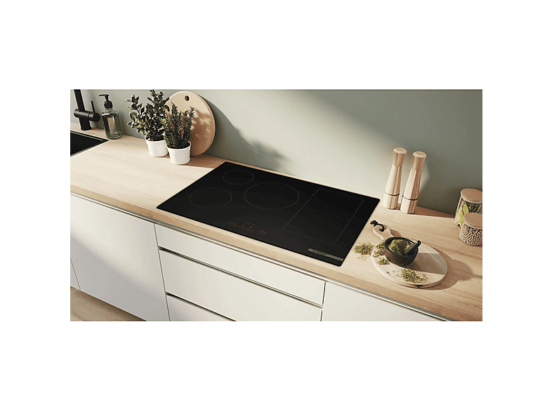 BOSCH Serie 6 PVW81CHB1E — Placa de vitrocerámica, 802 mm, Negro, 5 zone(s) zonas