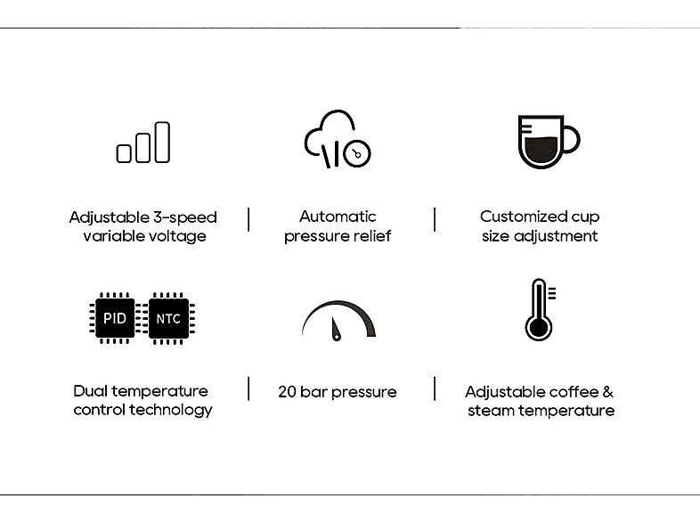 HIBREW H10PLUS-Blanco — Cafetera express, 1350 W