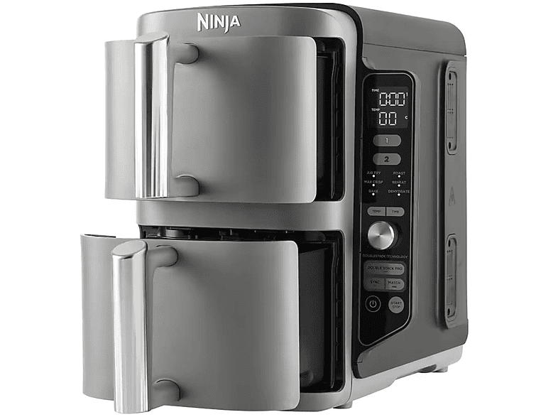 NINJA SL400EU — Freidora de aire, 2470 W, Gris, Doble cesta, 9.5 l