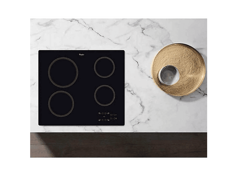 WHIRLPOOL AKT 801/NE — Placa de inducción, 580 mm, Negro, 4 zonas