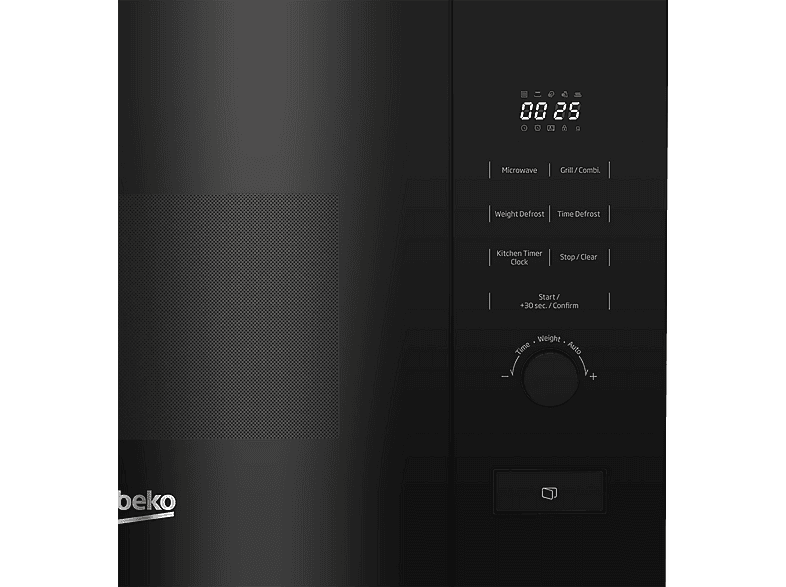 BEKO BMGB20212B — Microondas integrable, 800 W, Negro, 5 potencia, 20 l