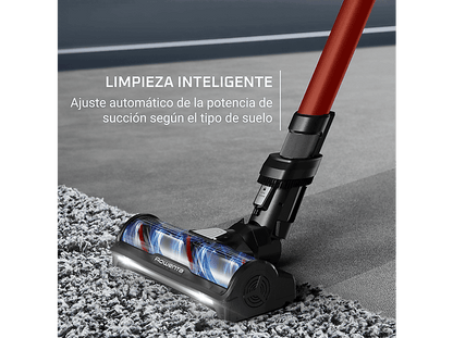 ROWENTA RH9A73 X - Force Flex 13.60 Animal Care — Aspirador escoba, 380 W, 0.65 L, Multisuperficie, Rojo