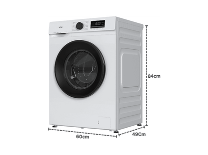 VOK EVW-8BAWL2412 — Lavadora carga frontal, 8 kg, 14 programas, Blanco, Motor Inverter