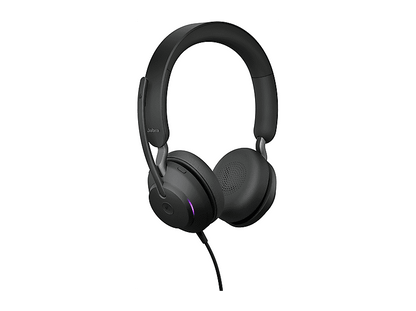 JABRA — Auriculares de diadema con cable, Circumaurales, Black, 24189-999-899 JABRA