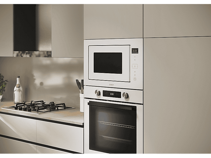 CANDY CA38MWN7NW — Microondas con grill integrable, 1100 W, Blanco, 8 potencia, 28 l