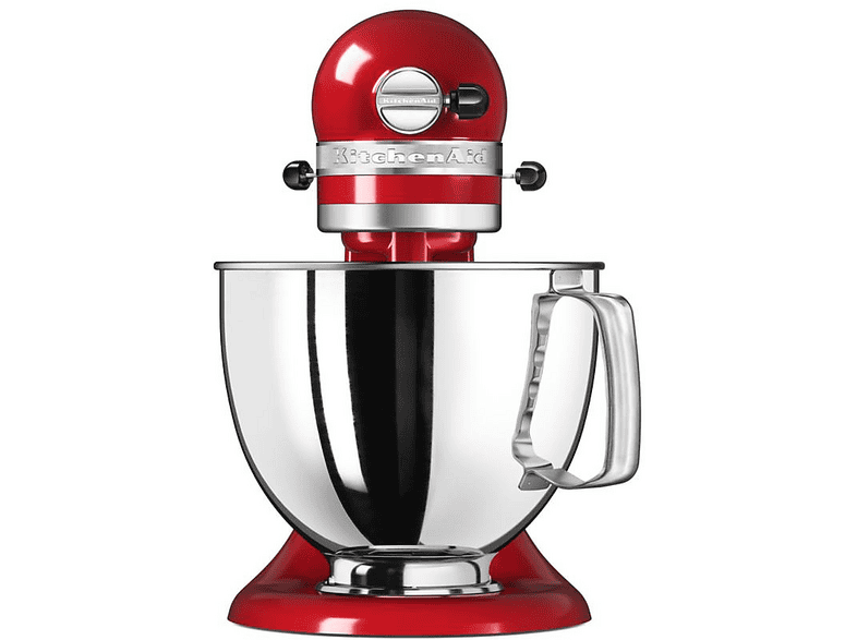 KITCHENAID Artisan 5KSM125EER — Robot amasador, 300W, Rojo, 4.8 l, Hasta 220 rpm