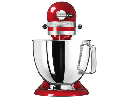 KITCHENAID Artisan 5KSM125EER — Robot amasador, 300W, Rojo, 4.8 l, Hasta 220 rpm