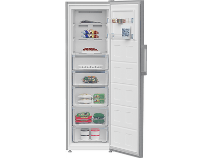 BEKO B3RFNE314XB — Congelador vertical, 186,5 cm, 313 l, Color Inox