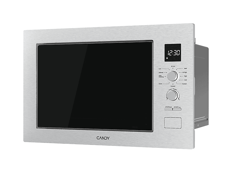 CANDY CA38FL7NWXW — Microondas integrable, 1200 W, 8 potencia, 25 l, Acero inoxidable