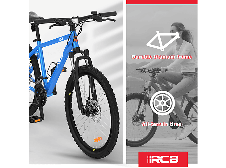 RCB GK2 — Bicicleta de Montaña, Titanio, Azul
