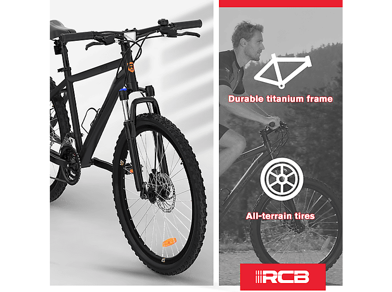 RCB GK2 — Bicicleta de Montaña, Titanio, negro