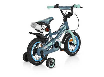 BYOX Prince de 12 pulgadas — Bicicletas para niños, marco: 19 cm, Acero, gris-azul