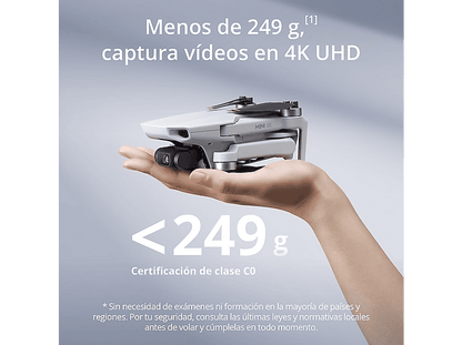 DJI Mini 4K — Dron, Gris, 12 megapixel, 31 min Autonomía, Ideal para Principiantes