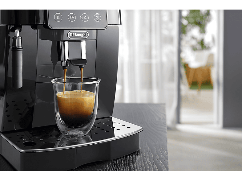 DE LONGHI — Cafetera superautomática, Vaporizador, 1450 W, Negro, De'Longhi Magnifica Start ECAM220.21.BG