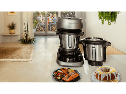 CECOTEC Mambo CooKing Total Gourmet — Robot de cocina, 2200W, Dispensador, Autolimpieza, Inox