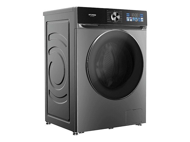 HYUNDAI HLF814IADI00 — Lavadora carga frontal, 8 kg, 15 programas, Inox