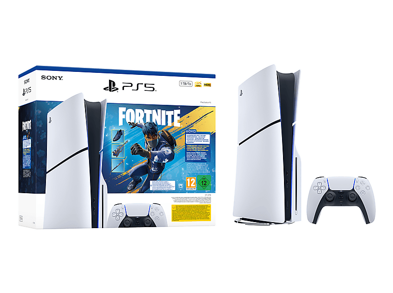 SONY Slim 1TB Edición Disco - Fortnite Flowering Chaos — Consola PS5, White