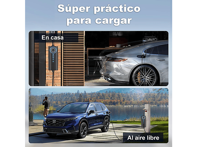 SMORGR 8M 22KW 6A-32A Tipo 2 — Cargadores vehículos eléctricos, Black