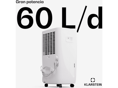 KLARSTEIN DryFy Connect — Deshumidificador, 65 m², Blanco, 8 l