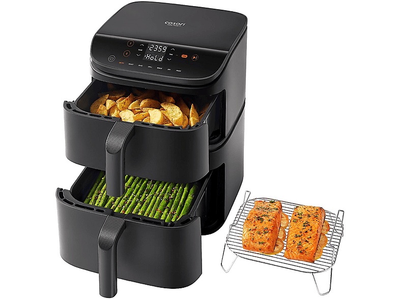 COSORI CAF-DC121-AEUR — Freidora de aire, 2630 W, Negro, 10.8 l, 230 °C