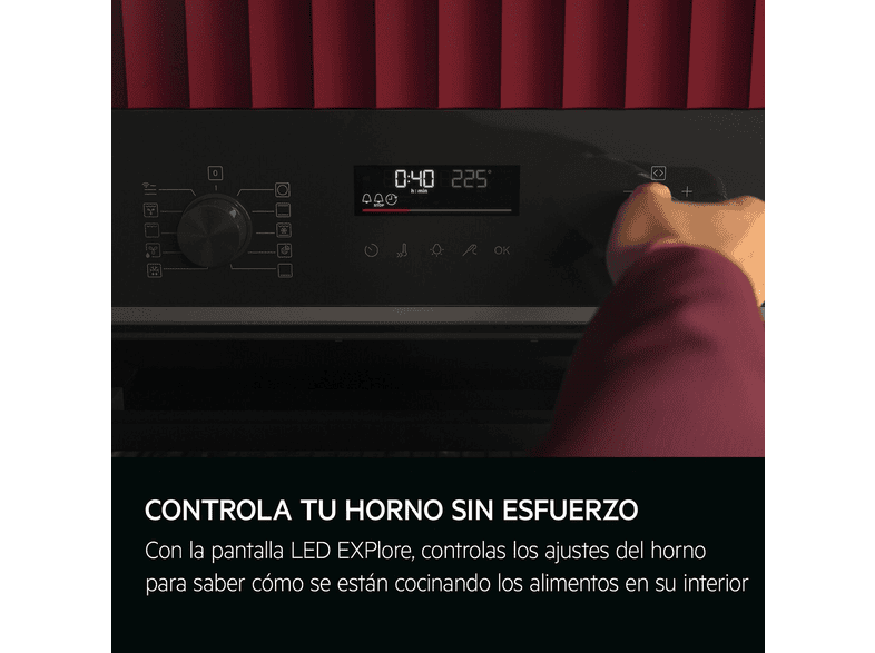 AEG TR6PB531SB — Horno a vapor, Independiente, Pirolítico, 59,6 cm, Negro