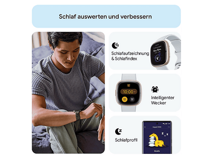 FITBIT SENSE 2 AZUL ORO — Smartwatch, 4.05 cm, Aluminio