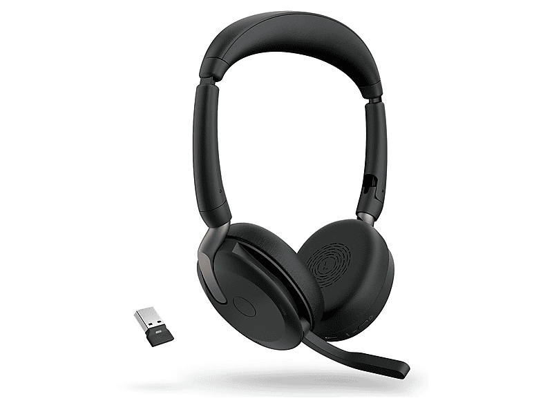 JABRA — Auriculares de oficina, Circumaurales, Bluetooth, Negro, Evolve2 65 Flex JABRA