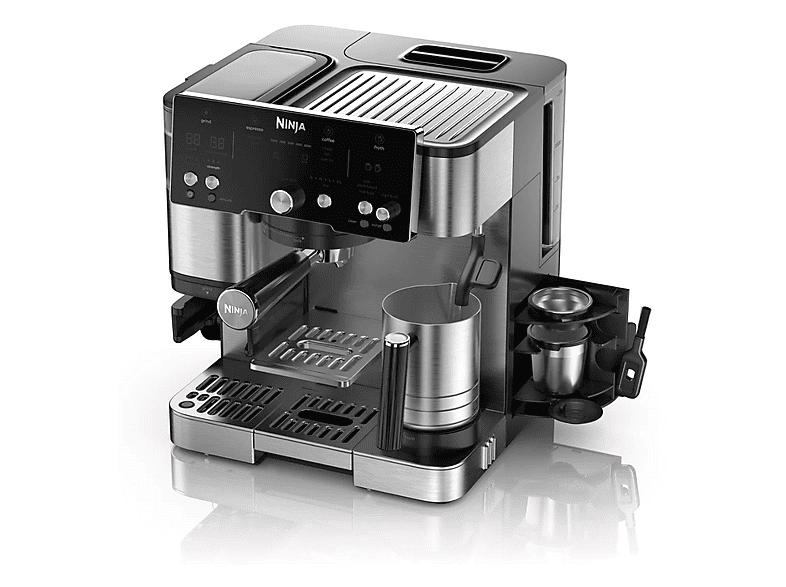 NINJA ES501EU — Máquina espresso, 1650 W, Negro, 9 bar, 1 tazas