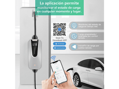 SMORGR 11kW 6m [6-16A — Cargador vehículo eléctrico, Black, 3-Fases]