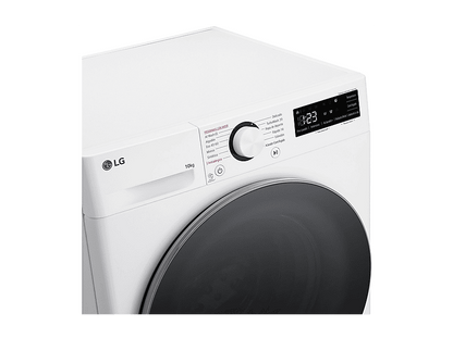 LG F4WR6010A1W.ABWQPES — Lavadora carga frontal, 10 kg, 12 programas, Inox, 1400 rpm