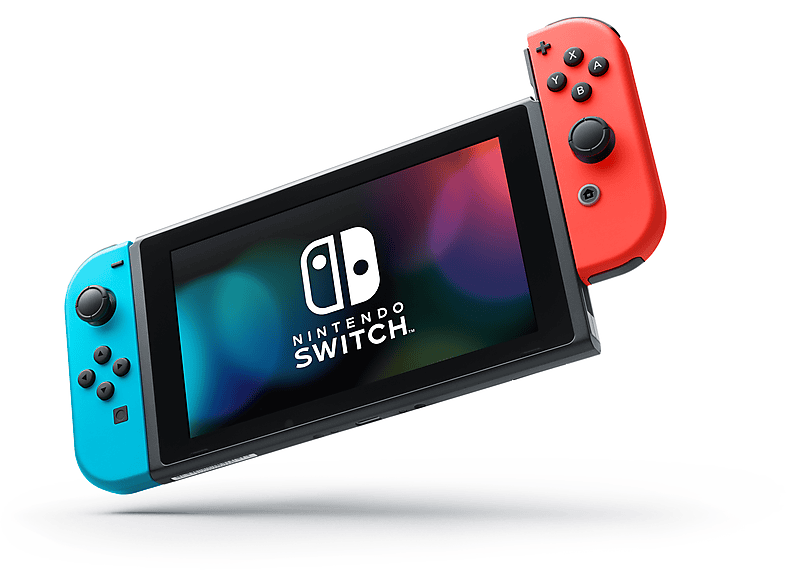 NINTENDO Switch — Consola, 6.2", Joy-Con, Azul y Rojo Neón