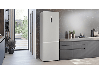 SIEMENS iQ300 KG49NXIDF — Frigorífico combi, Altura 203 mm, No Frost, Capacidad 440 l, Stainless steel